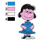 Snoopy Lucy 13 Embroidery Design